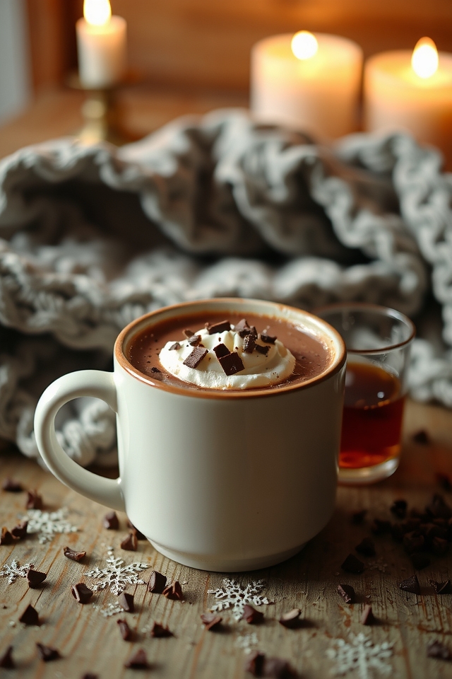 bourbon infused hot chocolate delight