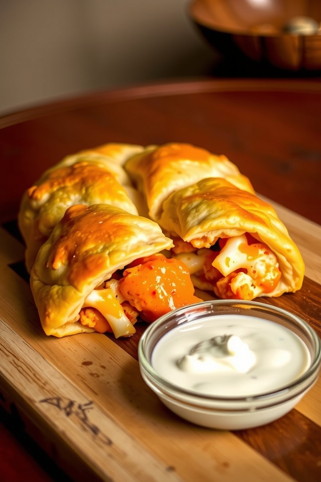 buffalo cauliflower calzone delight