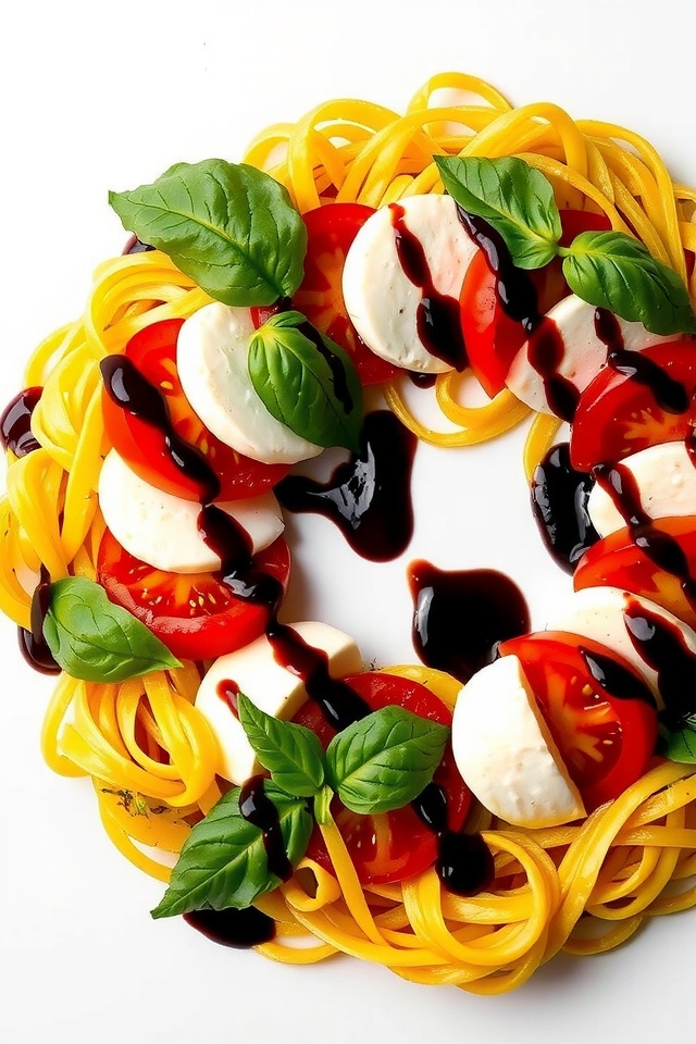 caprese salad noodle ring