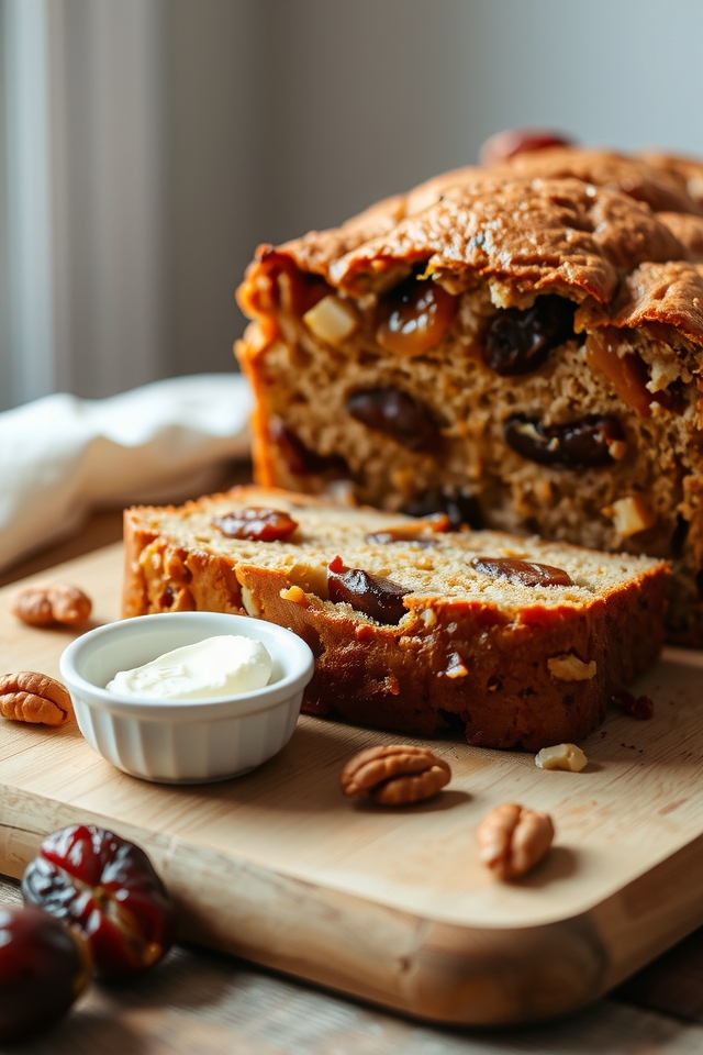 caramel nut date bread