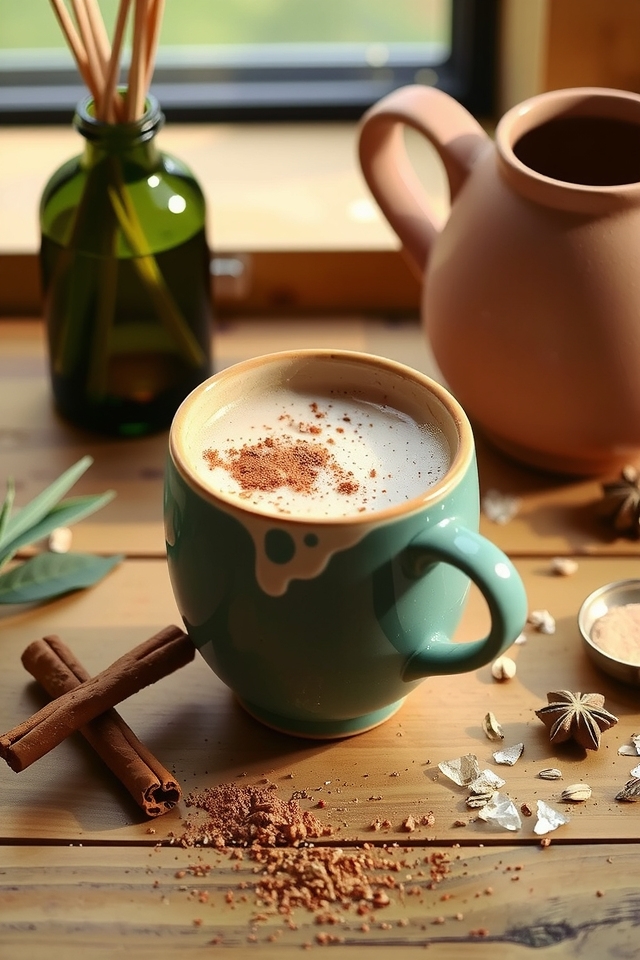 chai spiced cinnamon latte delight