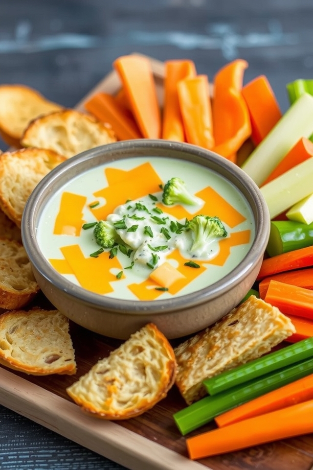 cheesy broccoli appetizer dip