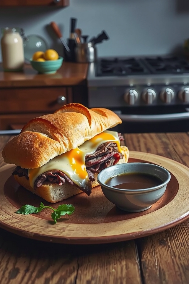cheesy roast beef delight