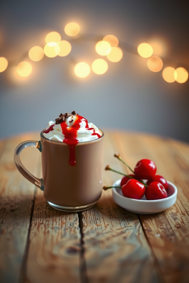 cherry almond hot cocoa