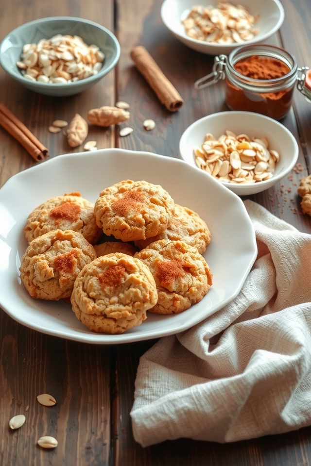 chewy cinnamon oatmeal cookies