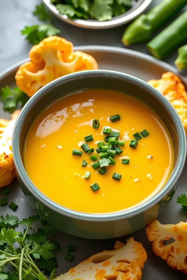chilled curried cauliflower soup