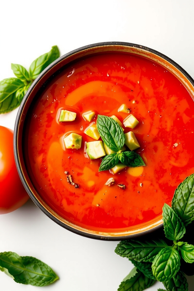 chilled tomato soup delight