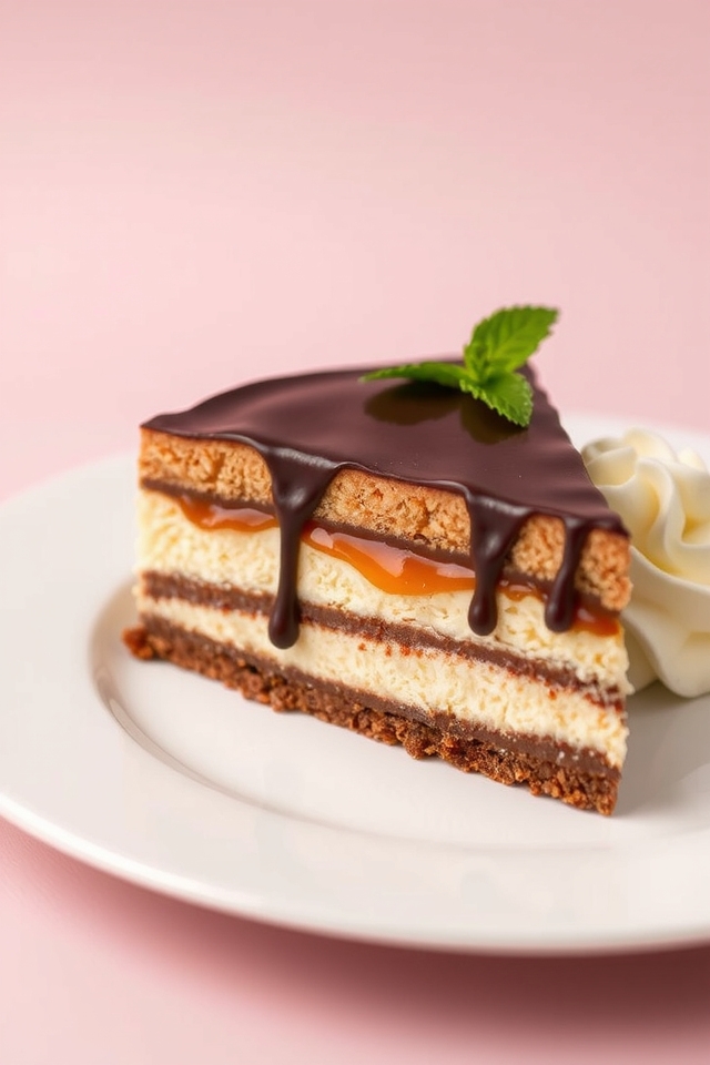 chocolate apricot cheesecake delight