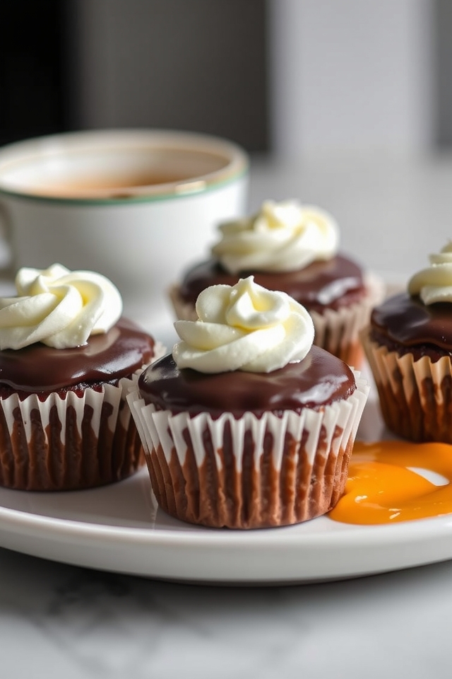 chocolate apricot cupcake delight