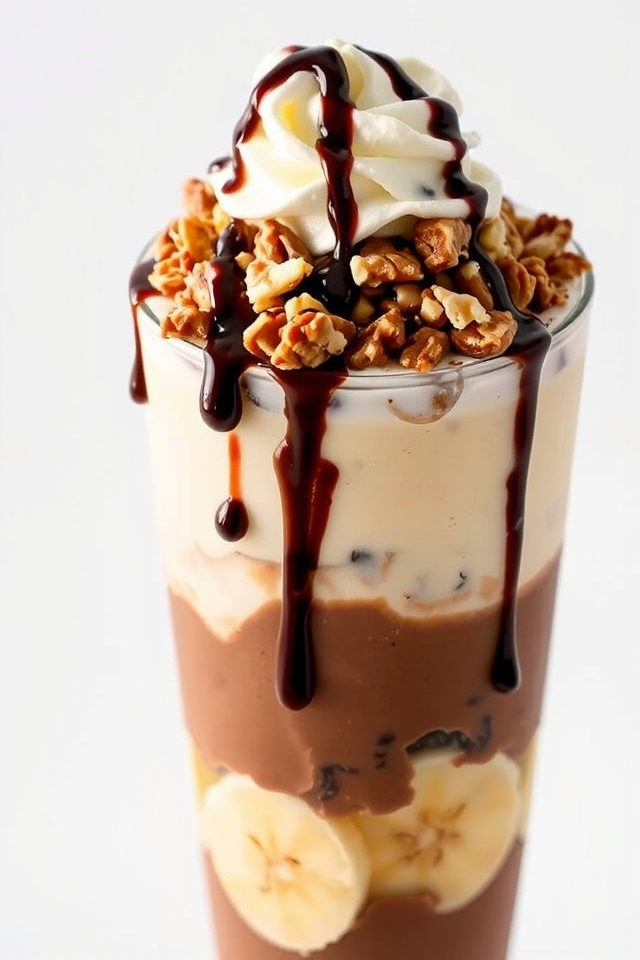 chocolate banana nut layers