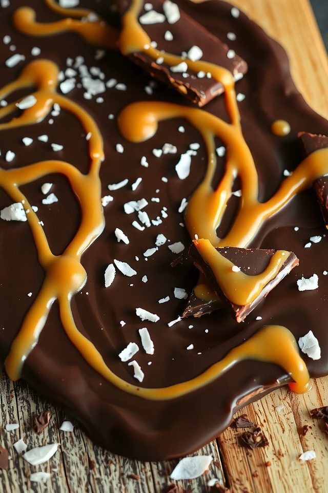 chocolate caramel sea salt bark