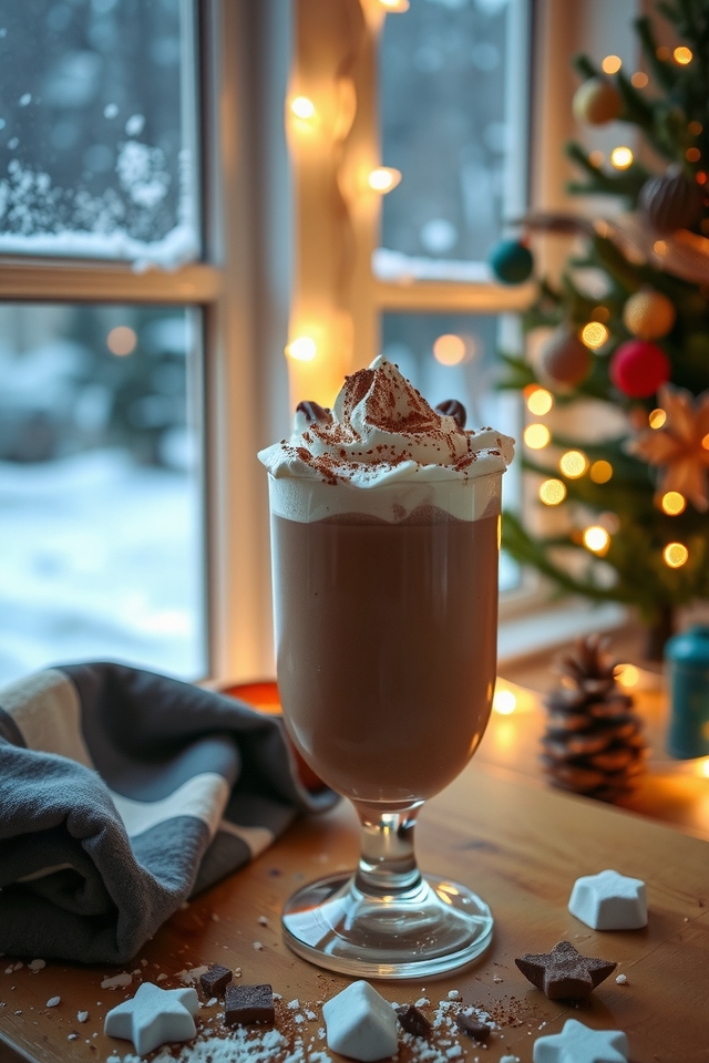 chocolate infused holiday drink
