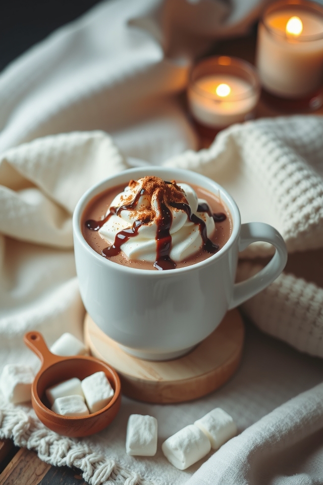 cinnamon infused hot chocolate delight