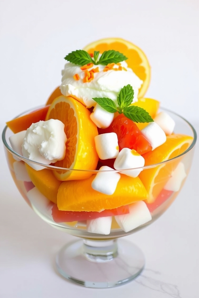citrus ambrosia with coconut