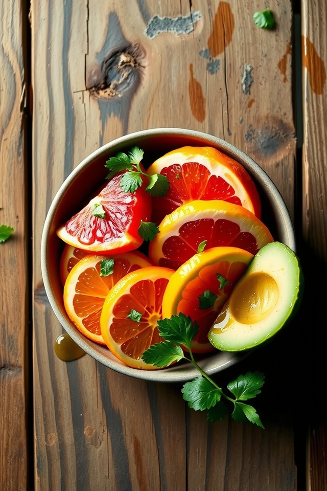 citrus avocado salad freshness