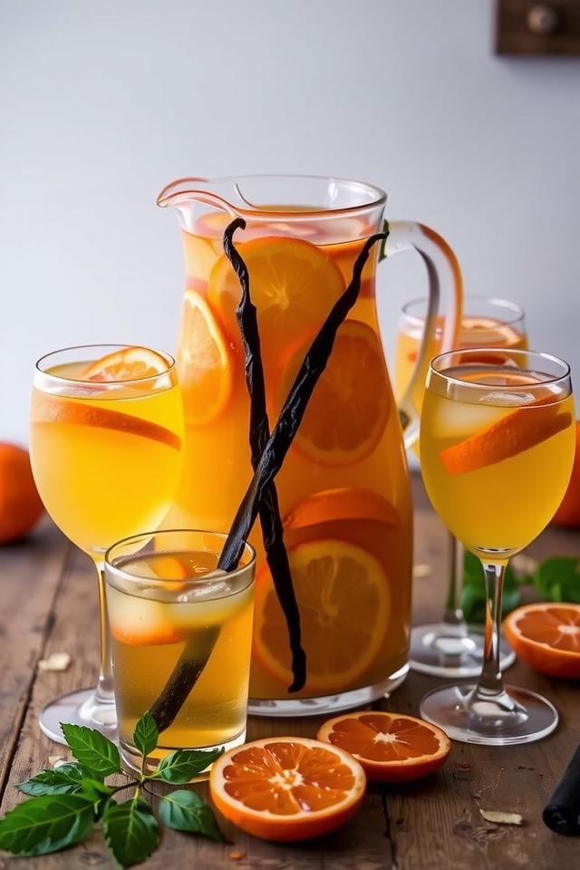 citrus infused vanilla sangria