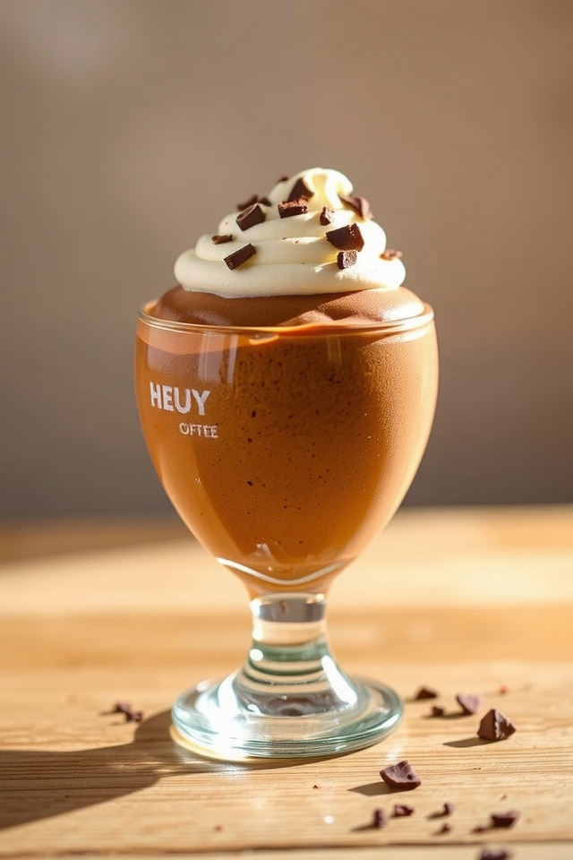 coffee infused airy mousse
