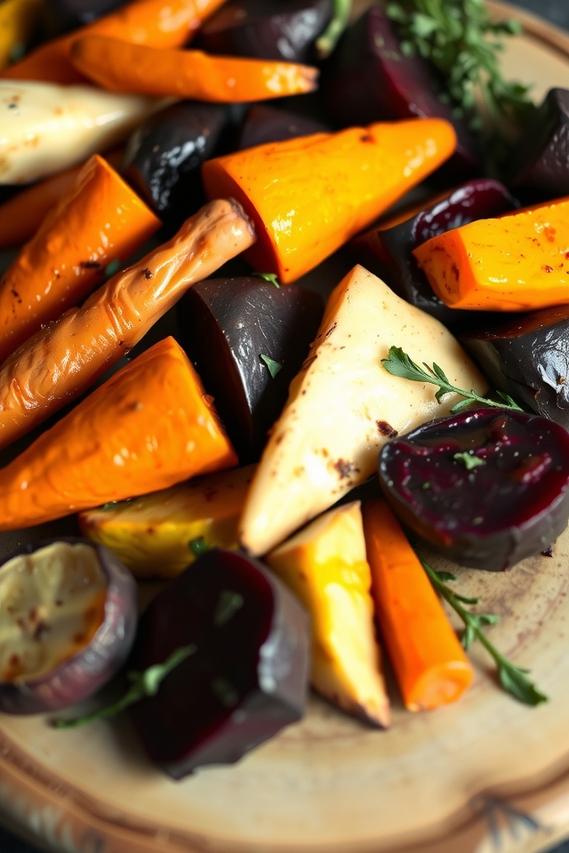 colorful roasted vegetable medley
