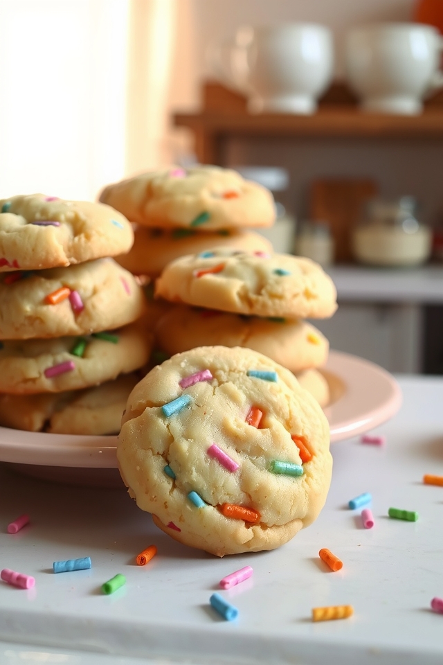 colorful sprinkle cookies delight