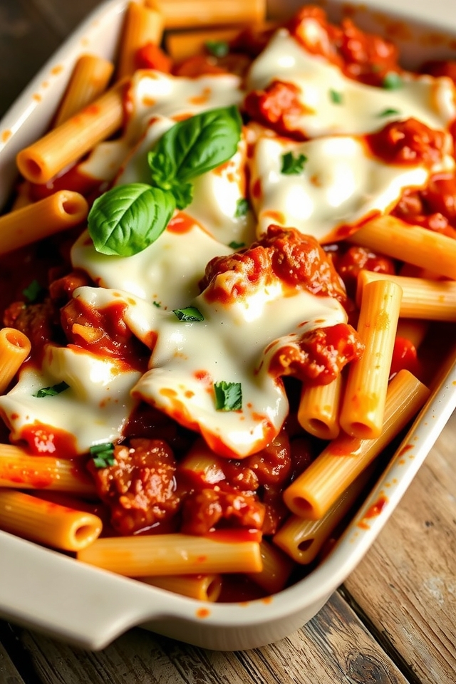 comforting baked pasta dish