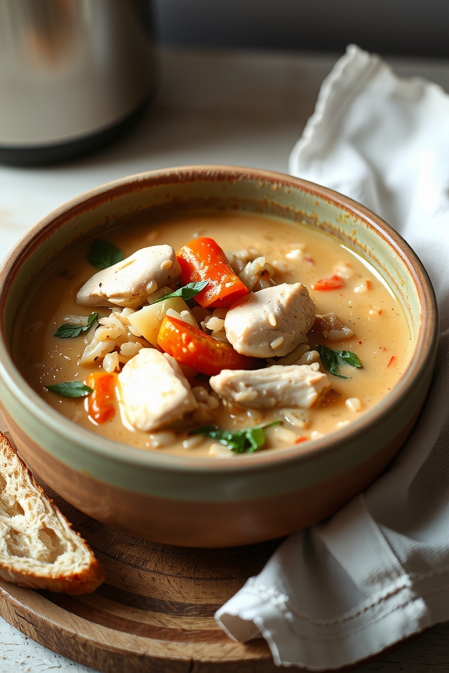 comforting creamy chicken soup