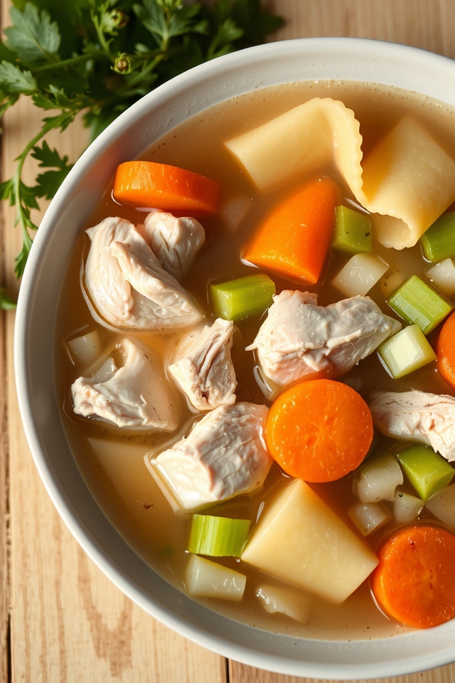 comforting homemade chicken soup