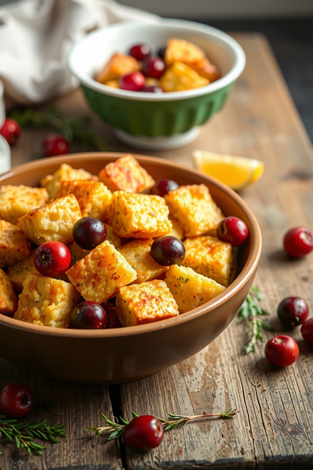 cornbread cranberry stuffing delight