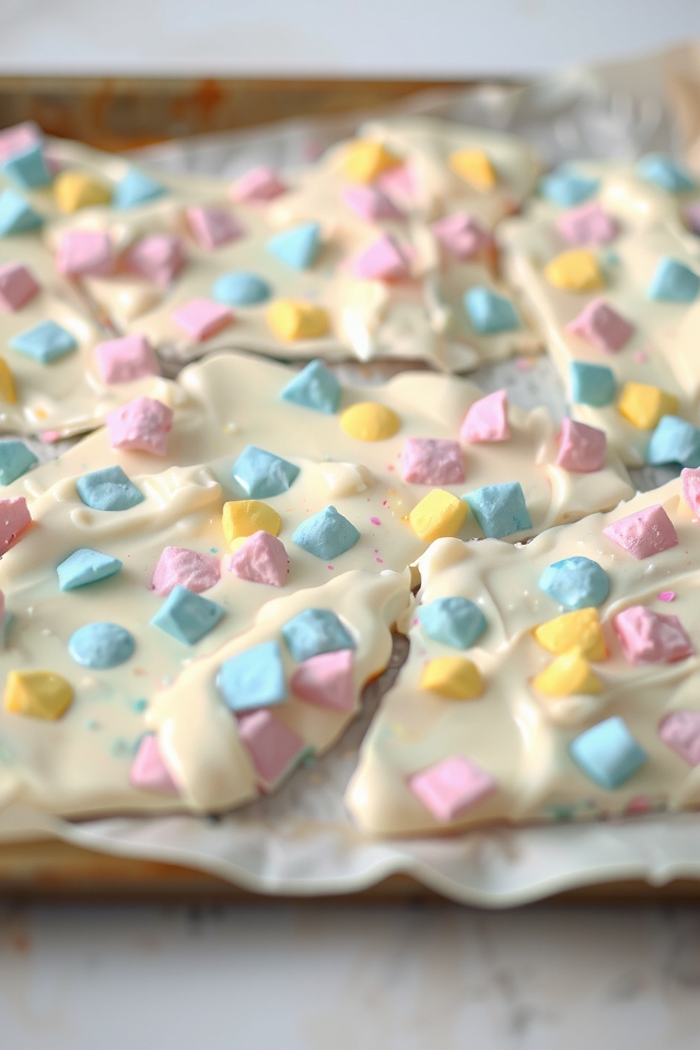 cotton candy chocolate bark