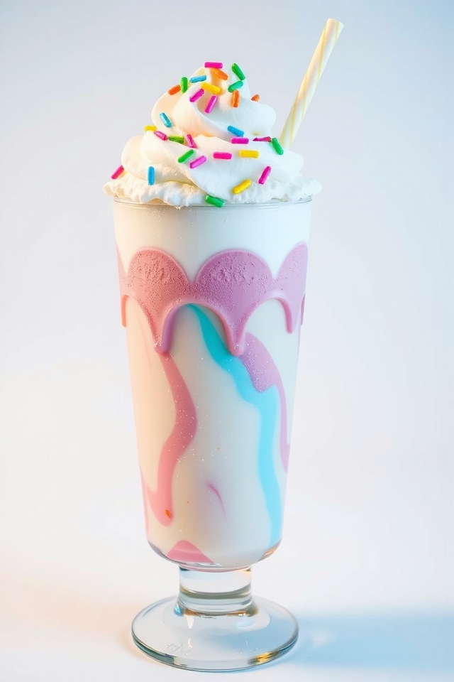 cotton candy milkshake delight