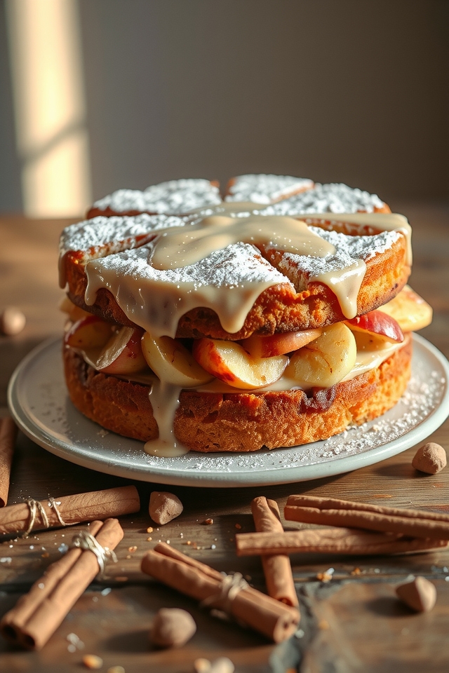 cozy spiced apple cake