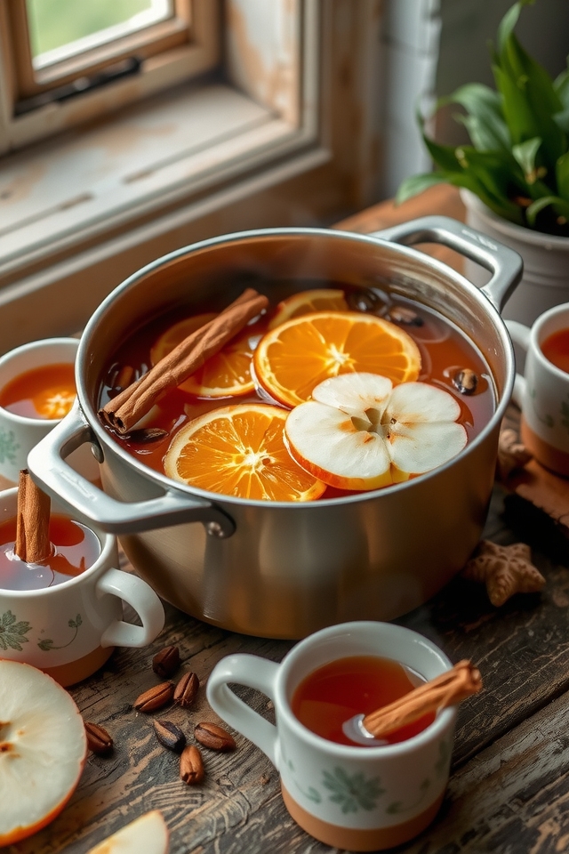 cozy spiced apple cider