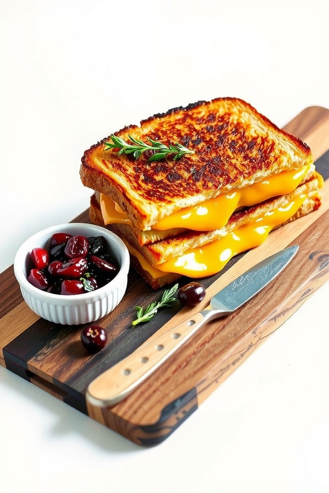 cranberry relish grilled cheese