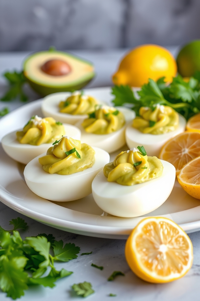 creamy avocado lime filling