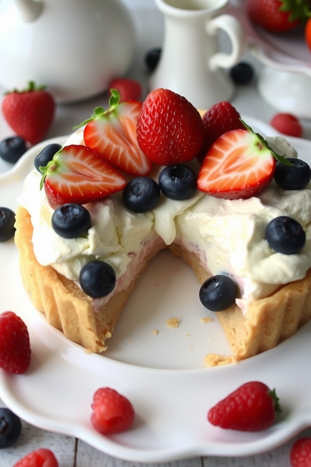 creamy berry delight pie
