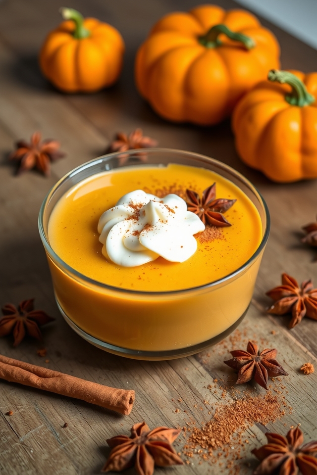 creamy fall pumpkin mousse