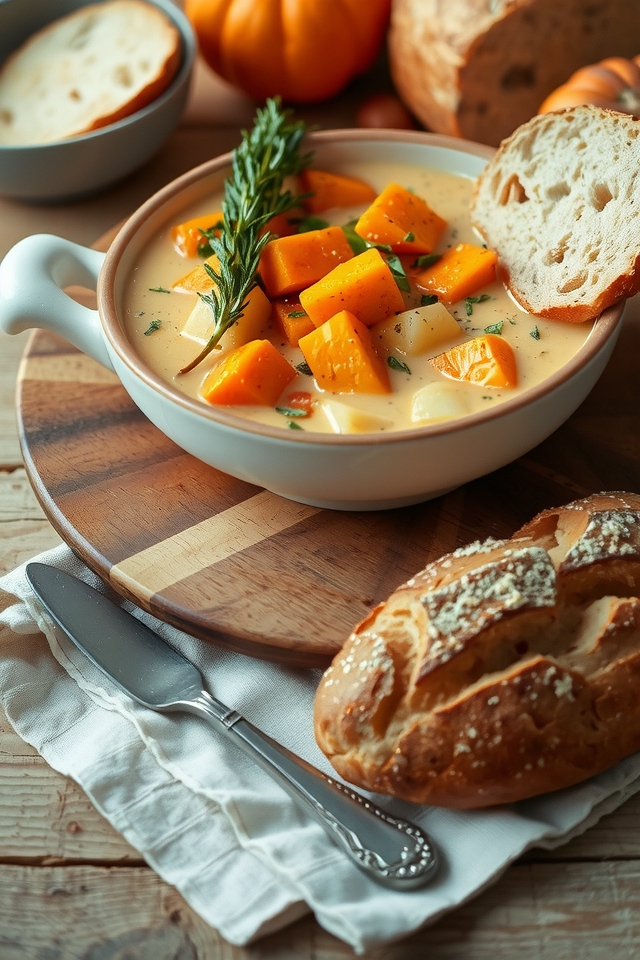 creamy fall vegetable soup