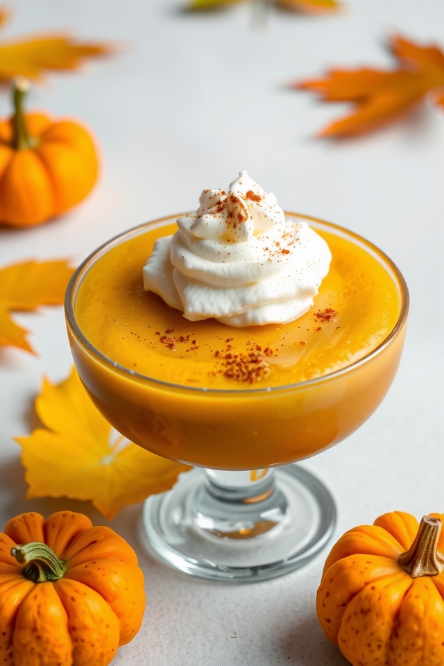 creamy holiday pumpkin pudding