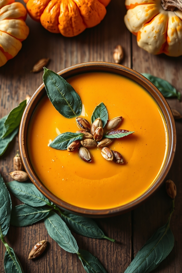 creamy pumpkin sage soup
