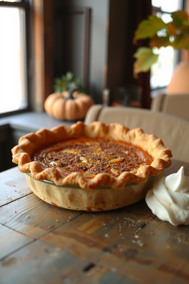 creamy spiced autumn dessert