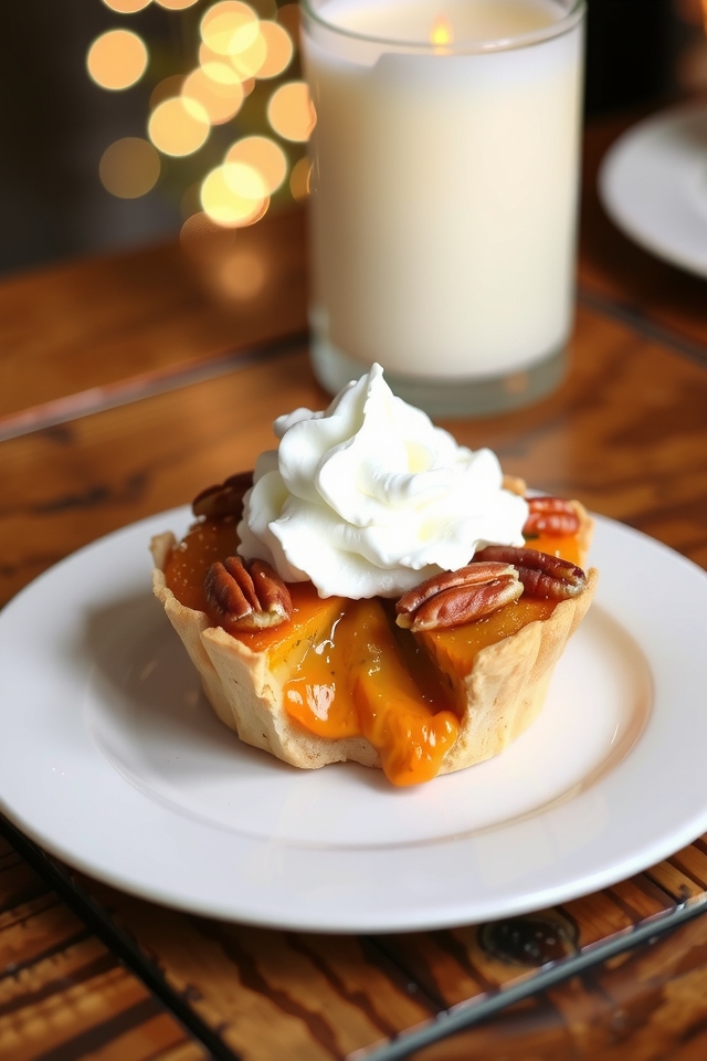 creamy spiced pumpkin tart