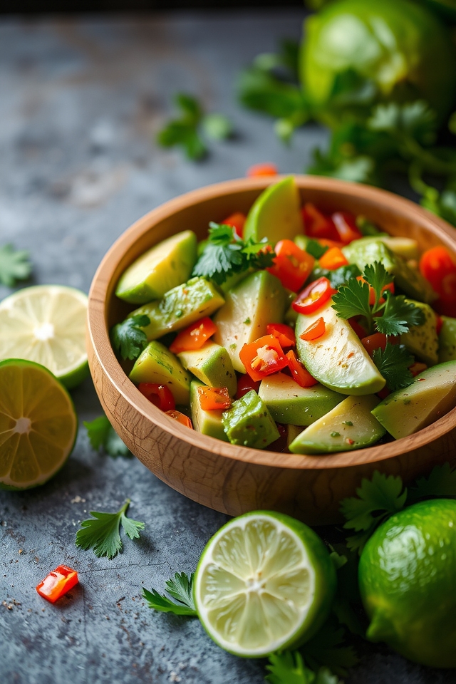 creamy spicy avocado salsa