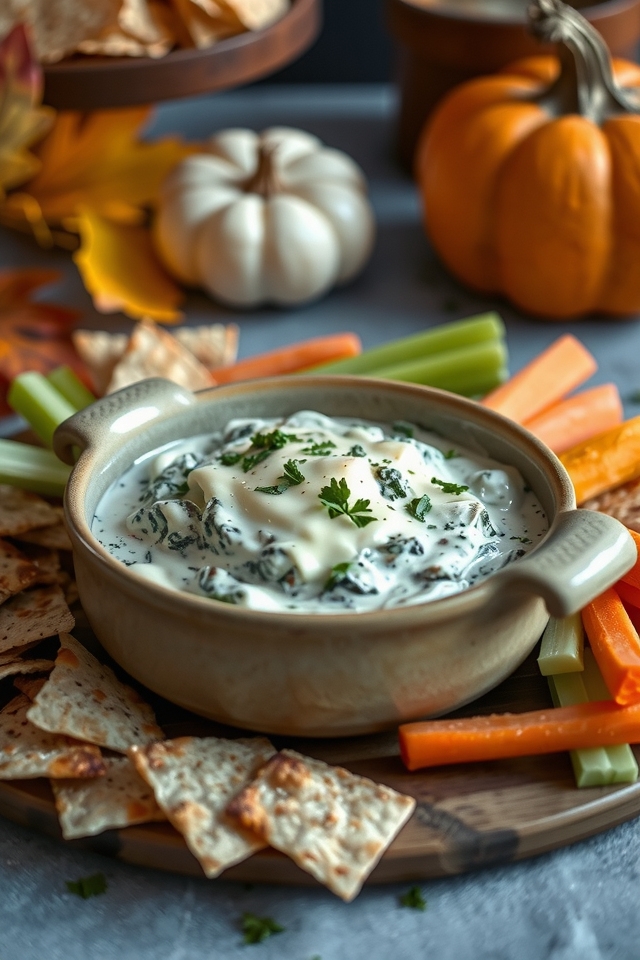 creamy spinach artichoke dip