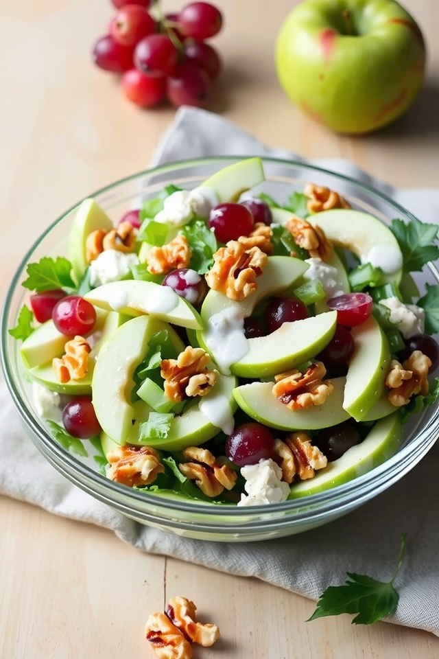 crisp apple walnut salad