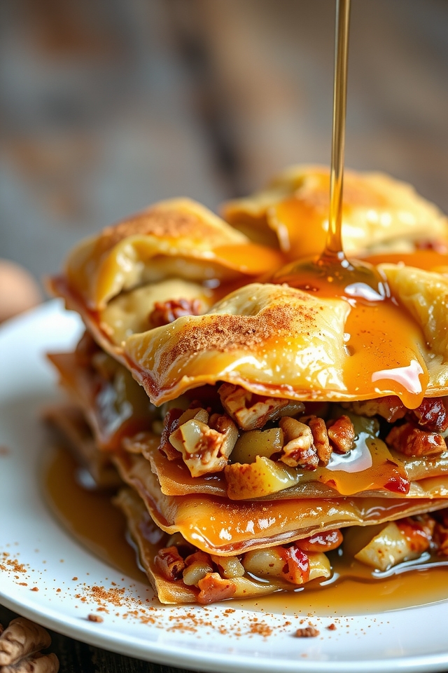 crispy apple cinnamon baklava