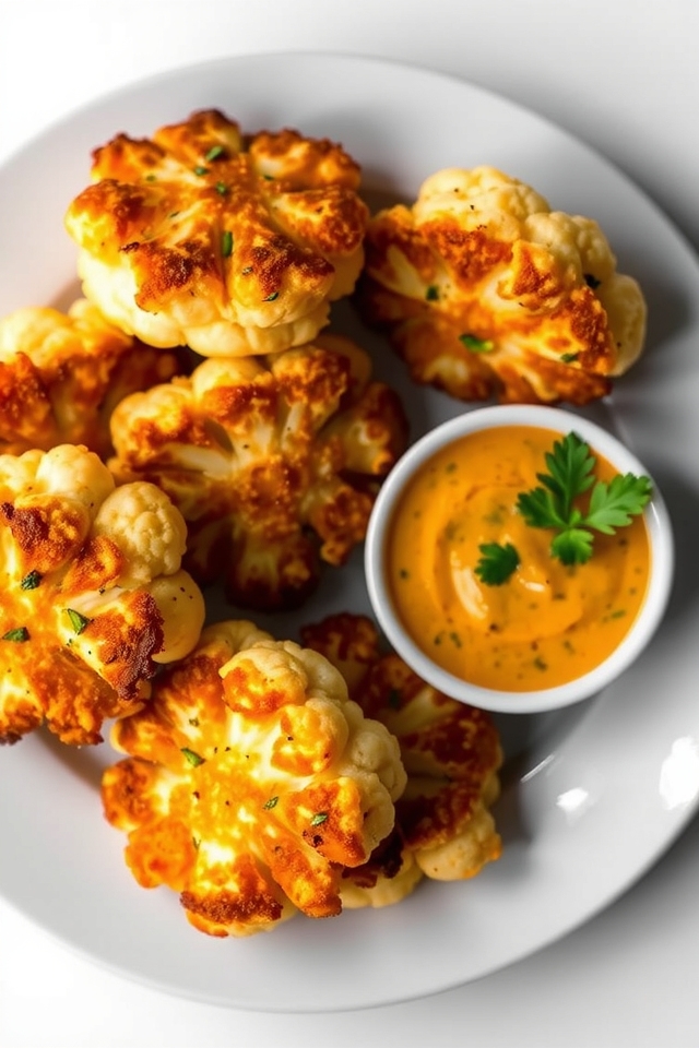 crispy cauliflower fritters recipe