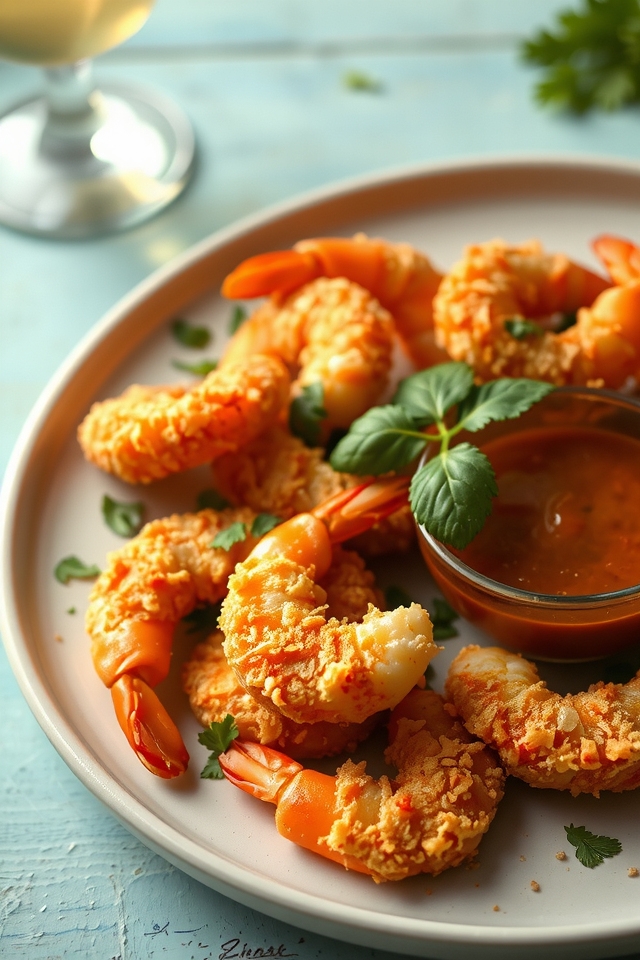 crispy coconut shrimp delight