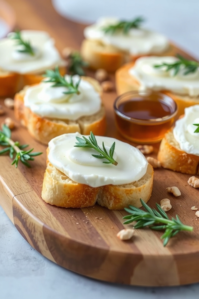 crispy goat cheese crostini