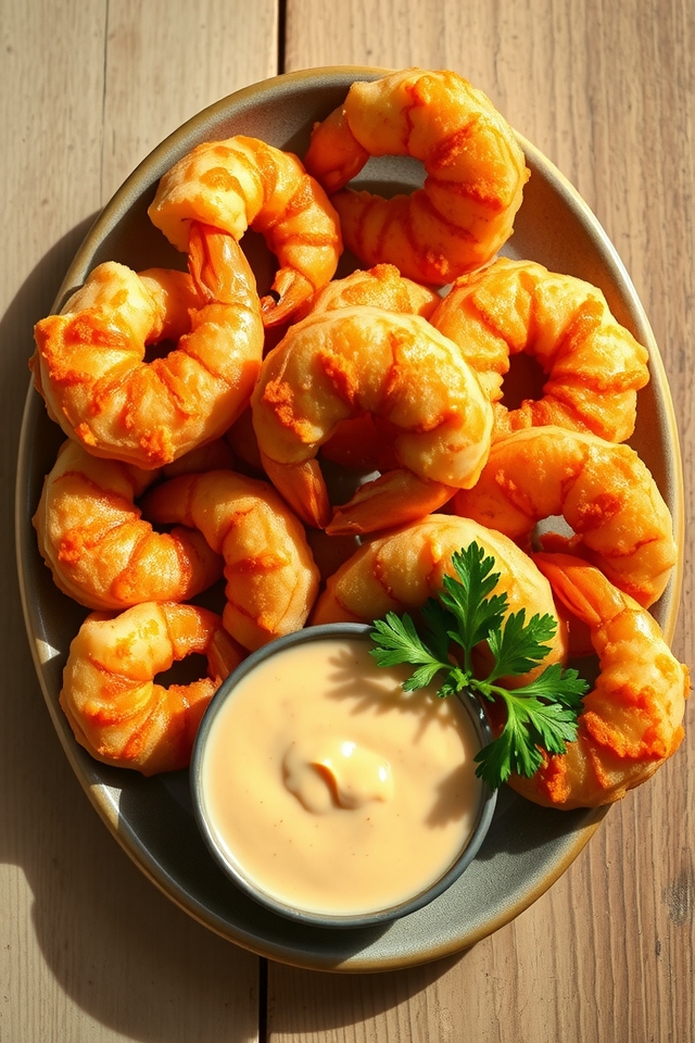 crispy honey mustard shrimp