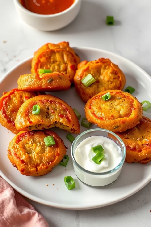 crispy nutritious sweet potato fritters