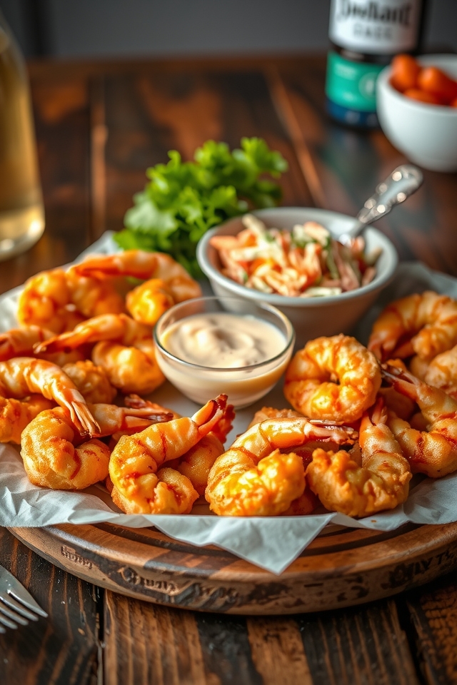 crispy southern style shrimp dish